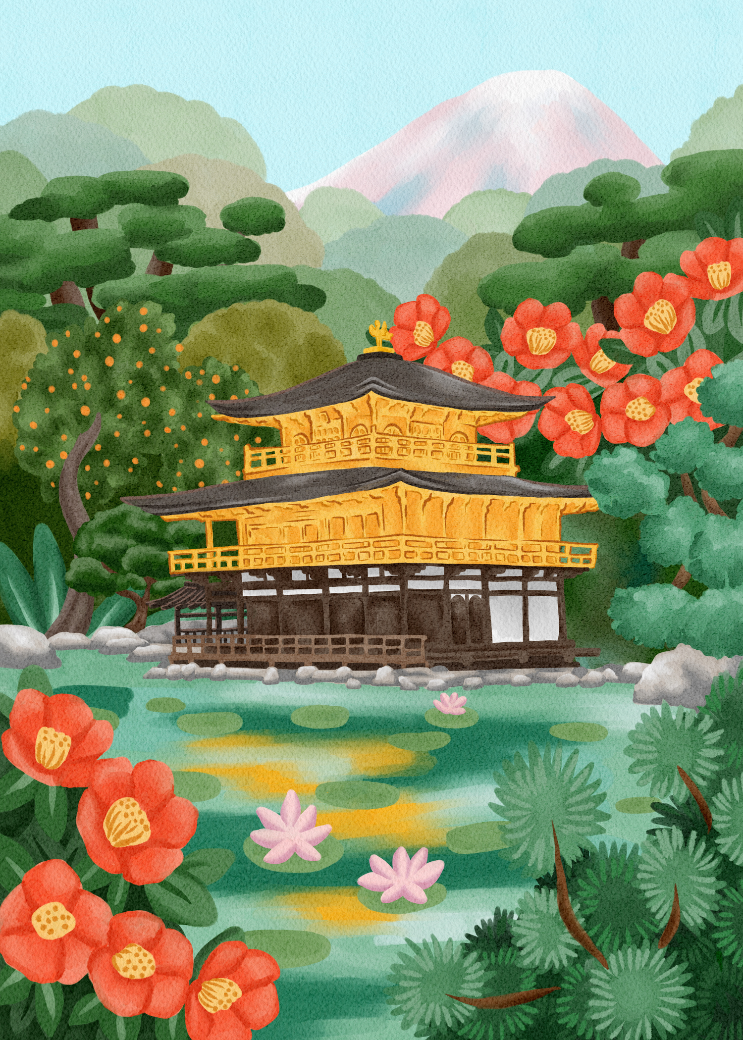 Kyoto, Japan by Olenka Studio- Diamond Art Kit (50x70cm, Square Drill)