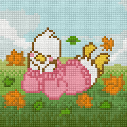 Blushing Goose Autumn by Blumensdiary – little whimsies Mini Diamond Art Set