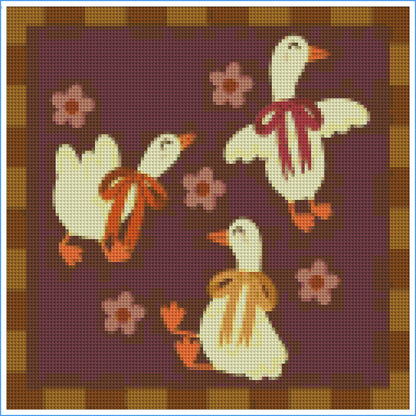 Autumn Geese by Meg Ryan Designs- Diamond Art Kit (30x30cm)
