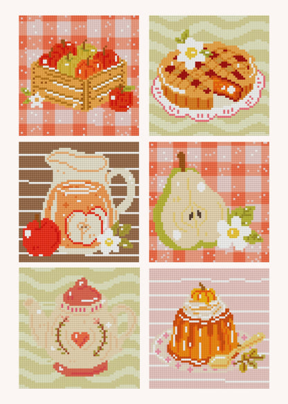 Cider & Sweets by PonPon Artwork – little whimsies Mini Diamond Art Set
