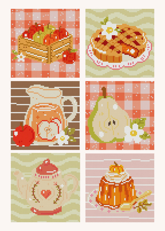 Cider & Sweets by PonPon Artwork – little whimsies Mini Diamond Art Set
