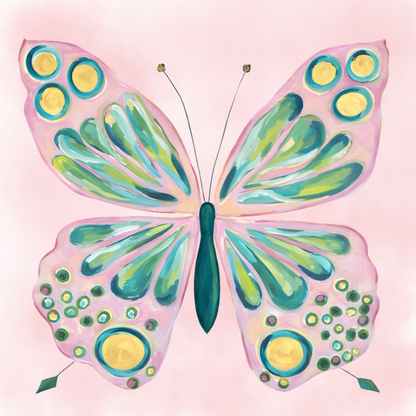 Confetti Wings - Diamond Art Kit (40x40cm, Square Drill)