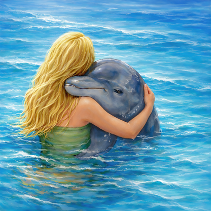 She Finds Me Here – Diamond Art Kit (40x40cm, Square Drill)