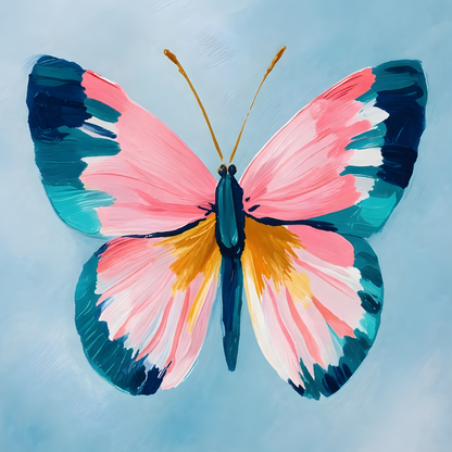 Blushwing Serenity- Diamond Art Kit (40x40cm, Round Drill)