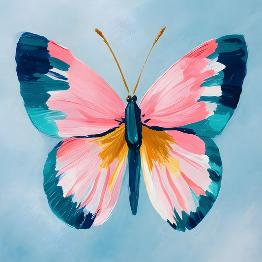 Blushwing Serenity- Diamond Art Kit (40x40cm, Round Drill)