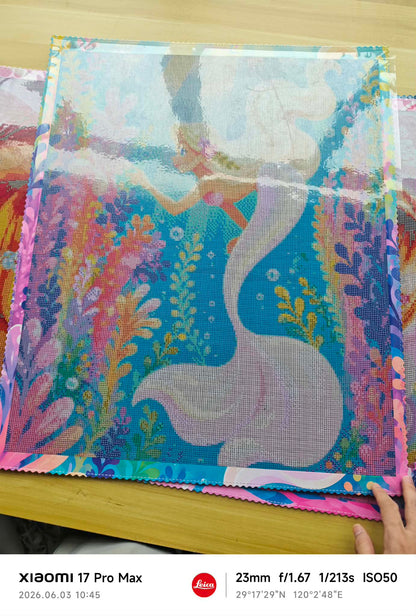 Sunlit Sea Mermaid- Diamond Art Kit (50x60cm, Square Drill)