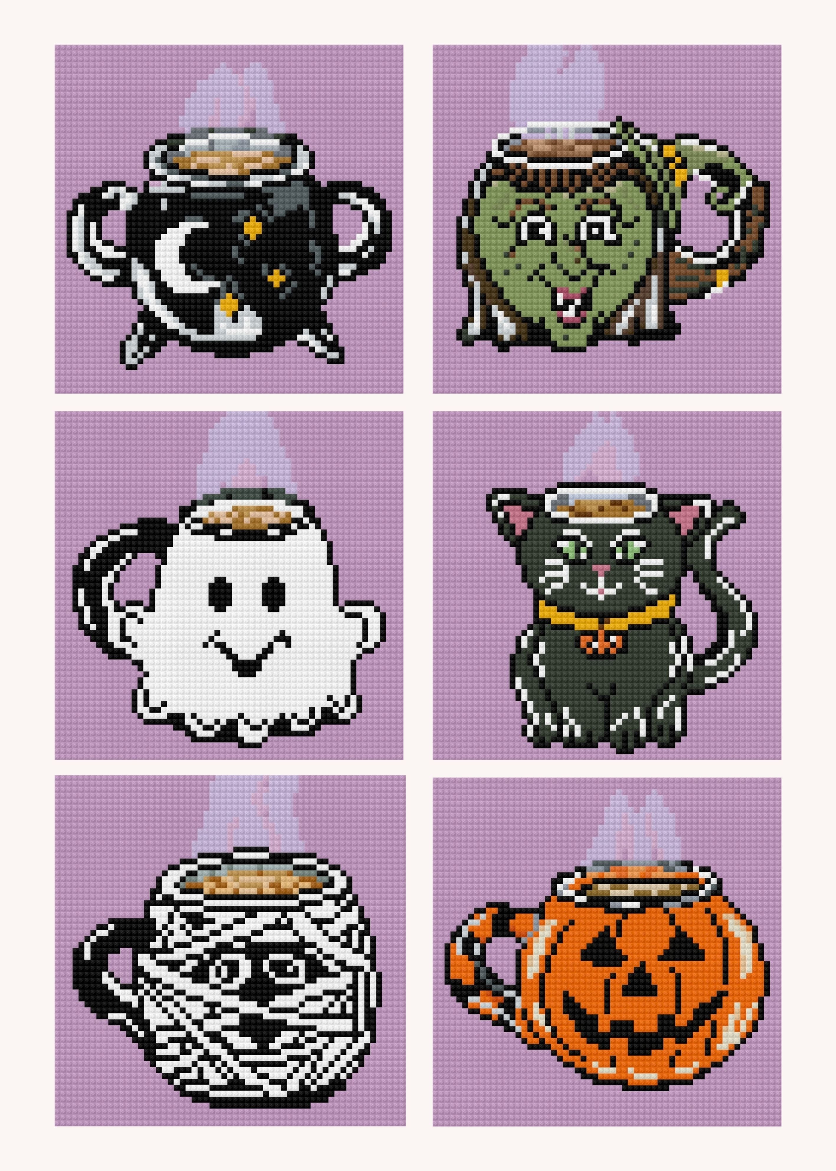 Boo Brew Mugs by Taçiana Estrella – little whimsies Mini Diamond Art Set