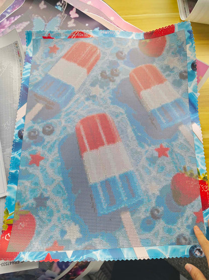 Star-Spangled Sweets- Diamond Art Kit (40x50cm, Square Drill)