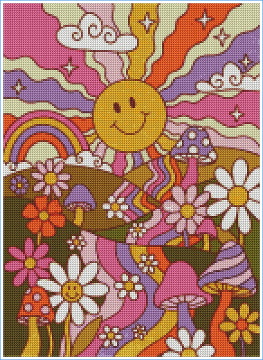 Sunshine Fields by Andrea Lobell- Diamond Art Kit (40x55cm Round Drills)