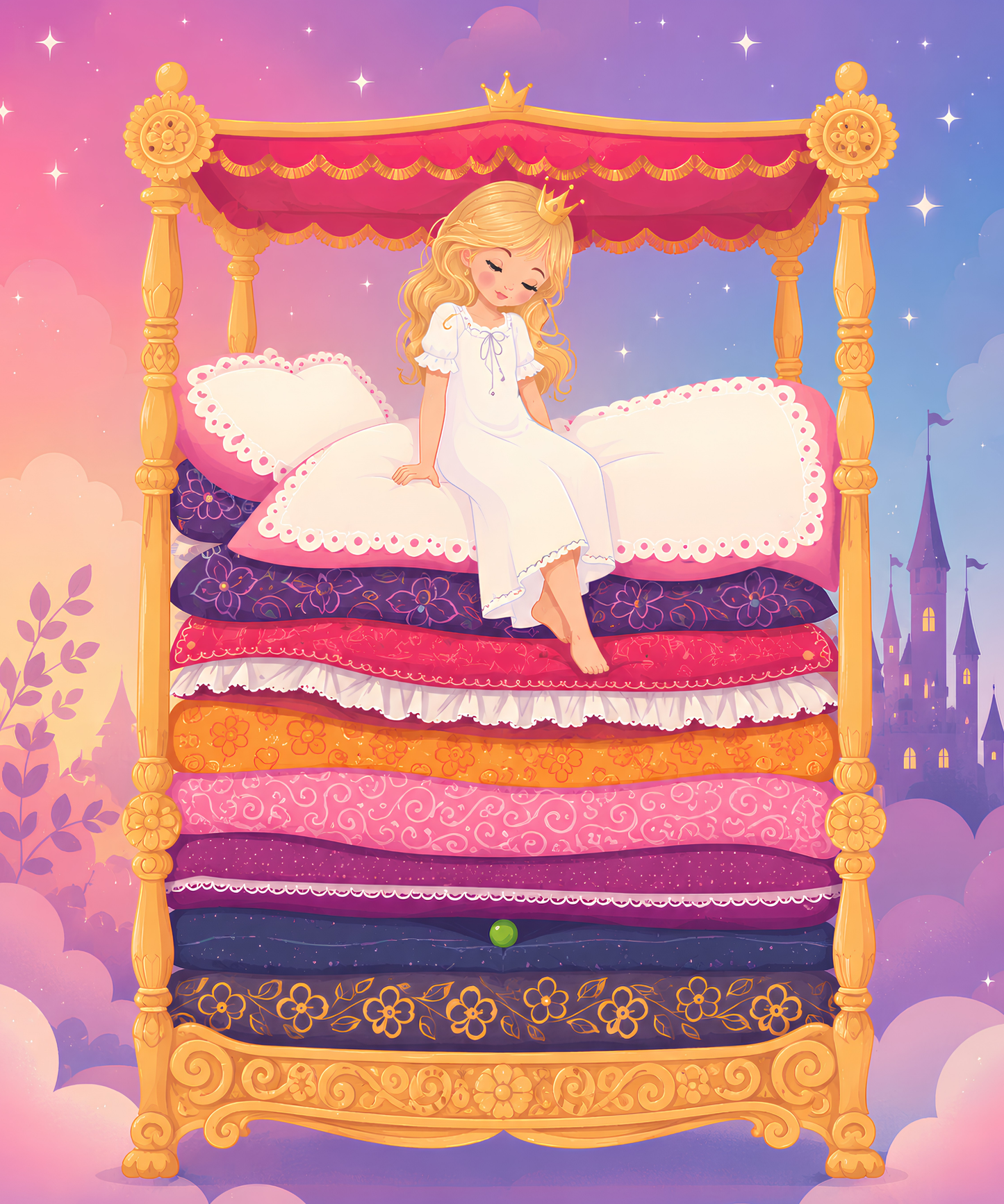 Princess & the Pea– Diamond Art Kit (50x60cm, Square Drill)