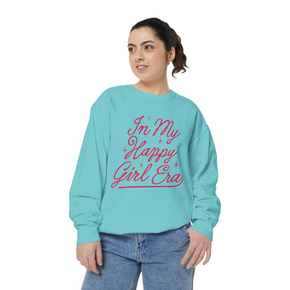 Happy Girl Era Sweatshirt — "In My Happy Girl Era" Cozy Crewneck