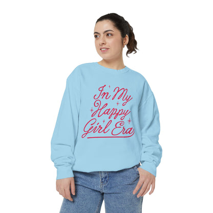 Happy Girl Era Sweatshirt — "In My Happy Girl Era" Cozy Crewneck