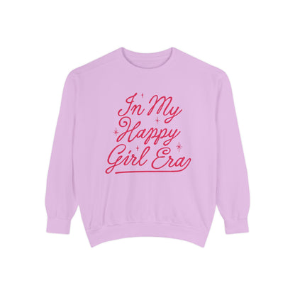 Happy Girl Era Sweatshirt — "In My Happy Girl Era" Cozy Crewneck