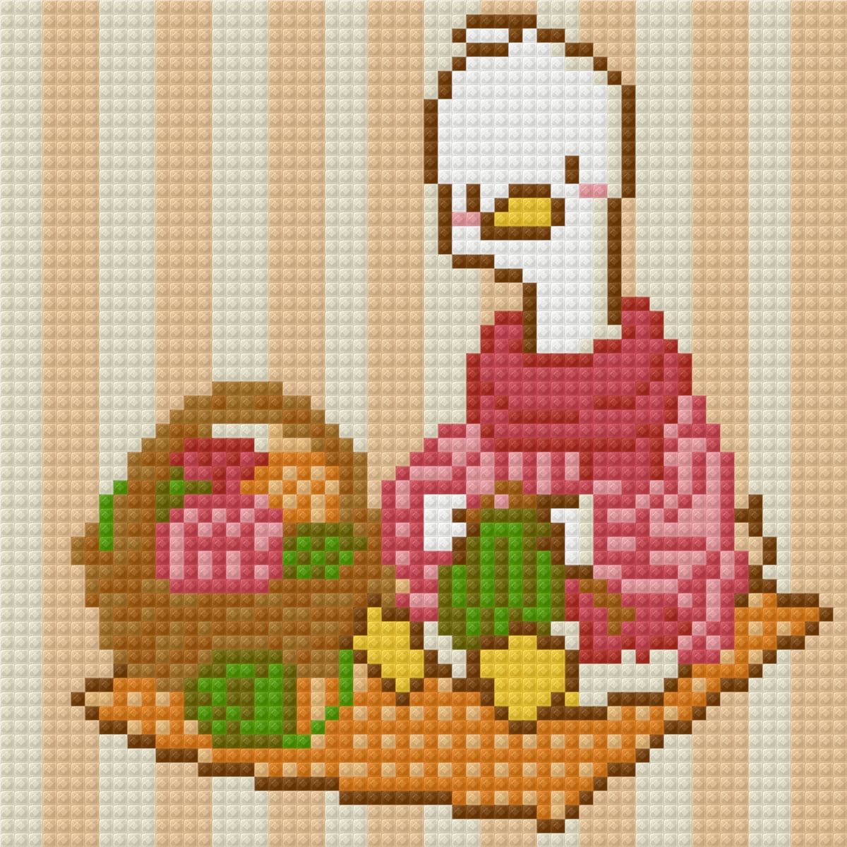 Blushing Goose Autumn by Blumensdiary – little whimsies Mini Diamond Art Set