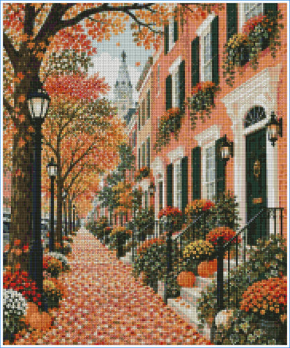 Fall in Philly– Diamond Art Kit (50x60cm, Square Drill)