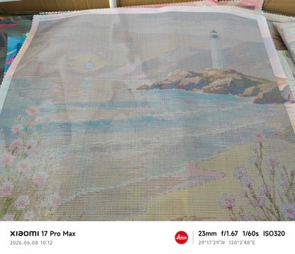 Lighthouse Daydream – Diamond Art Kit (60x50cm, Round Drill)