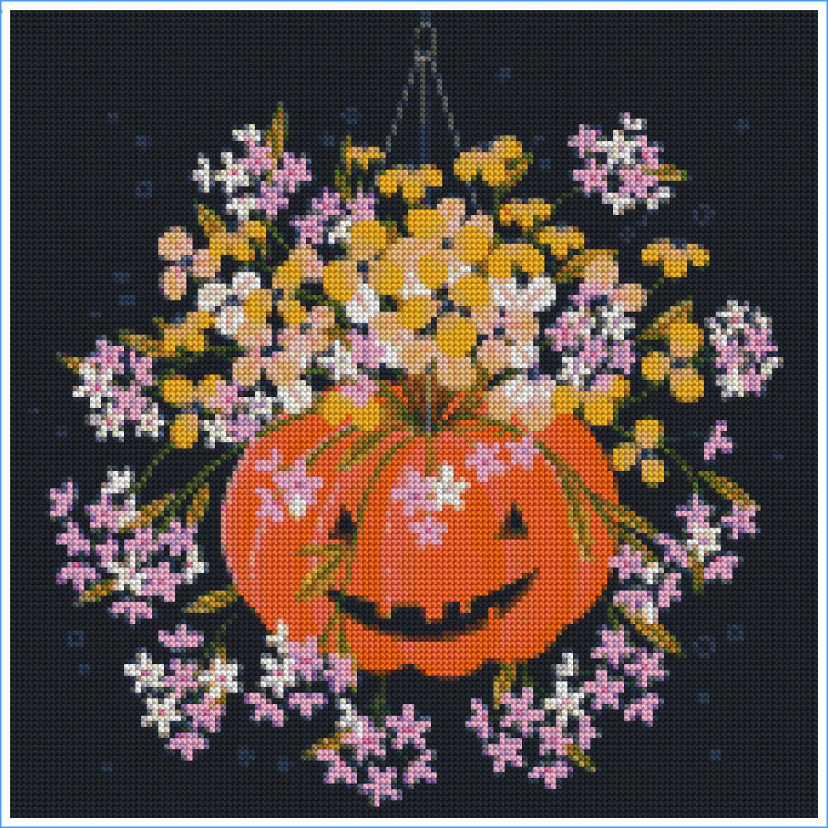 Pumpkin Petals by Molly Marie Pea- Diamond Art Kit (40x40cm)