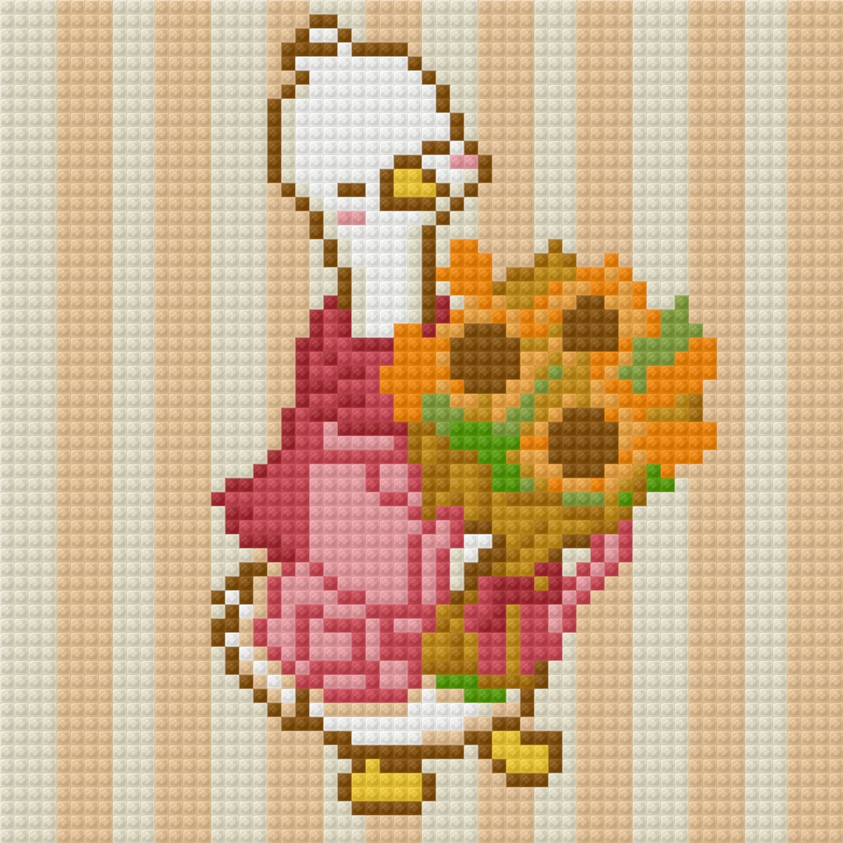 Blushing Goose Autumn by Blumensdiary – little whimsies Mini Diamond Art Set