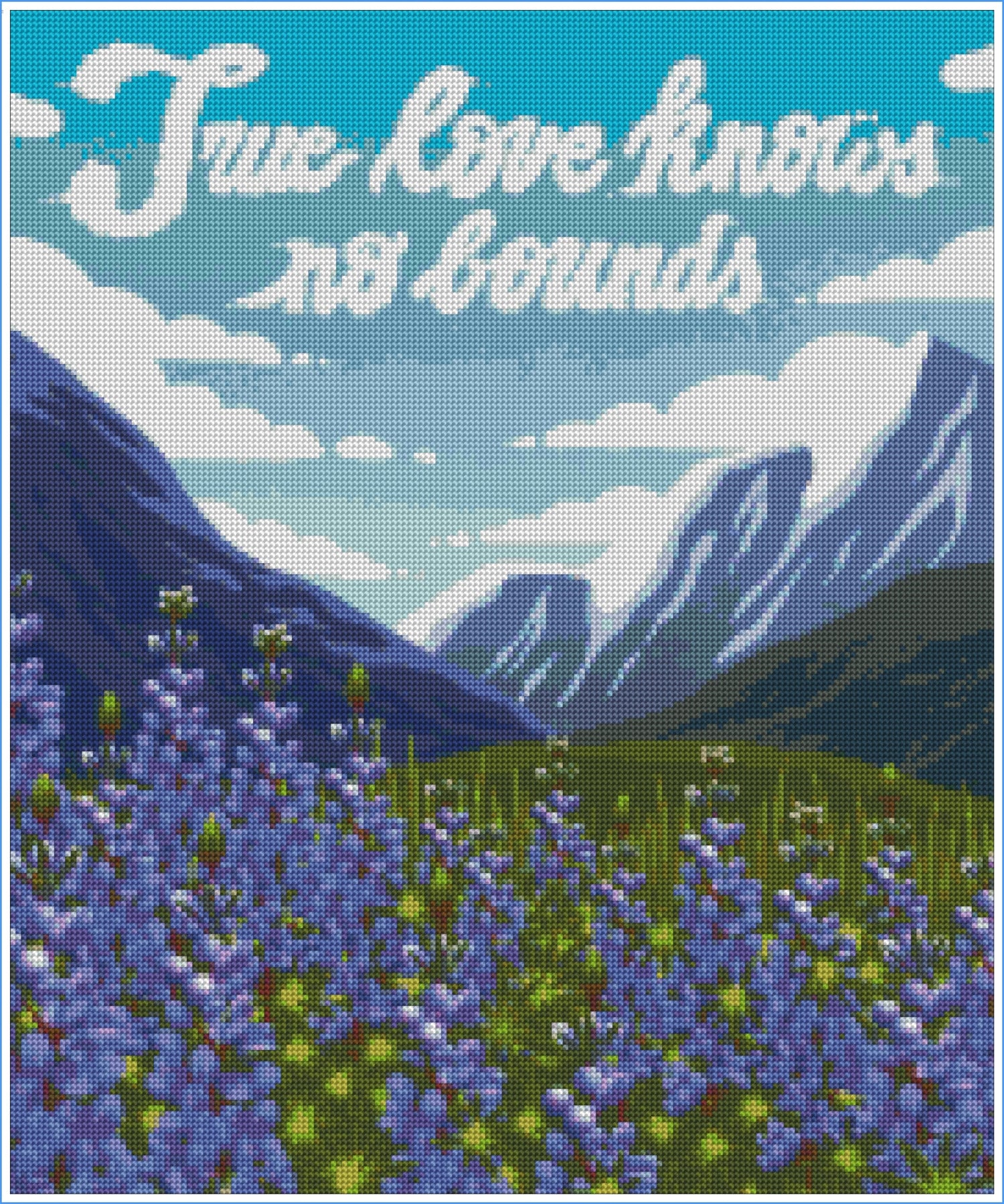 True Love Knows No Bounds by Jess Jay Design- Diamond Art Kit (50x60cm, Round Drill)