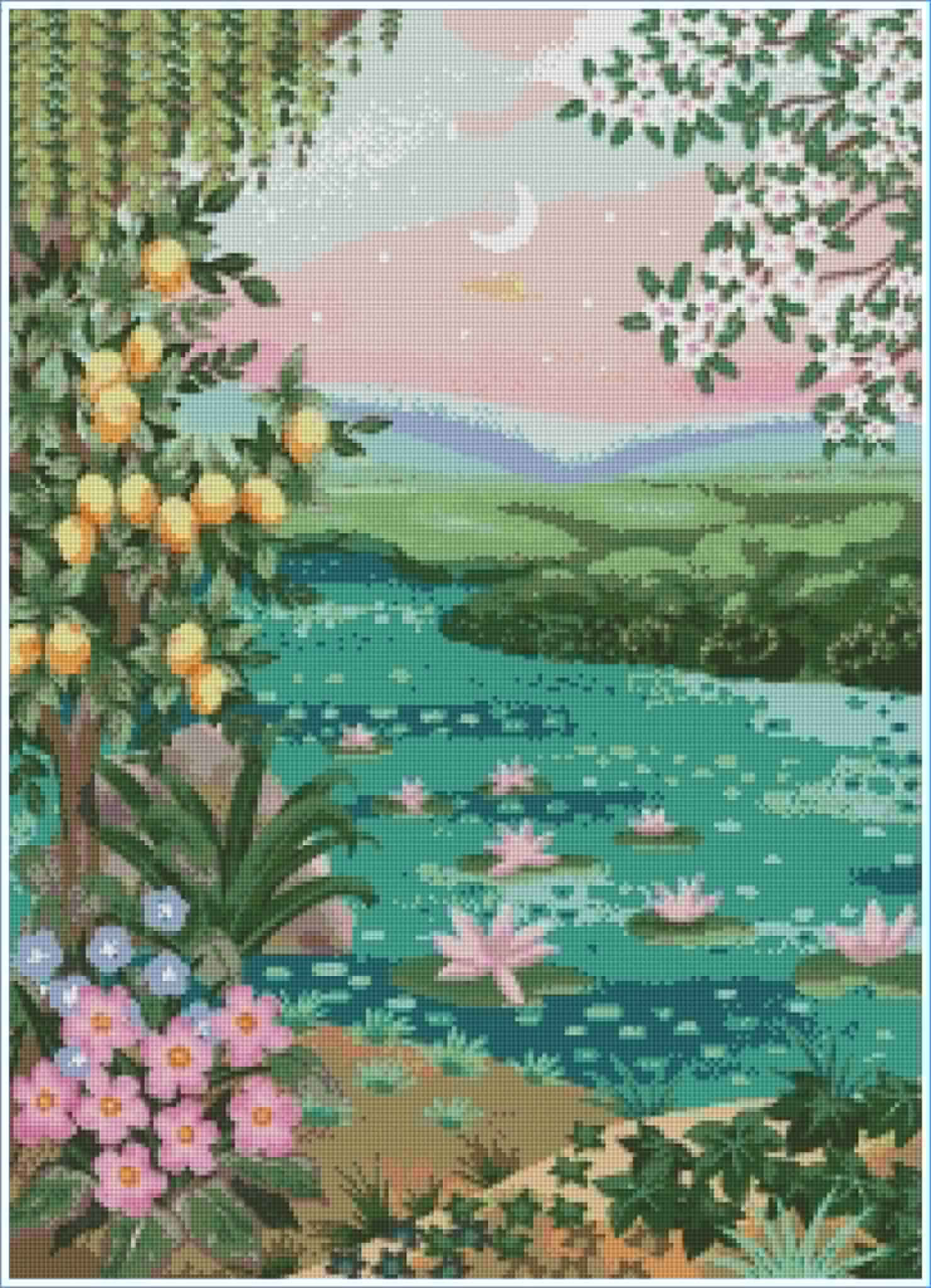 Secret Garden by Olenka Studio- Diamond Art Kit (50x70cm, Round Drill)