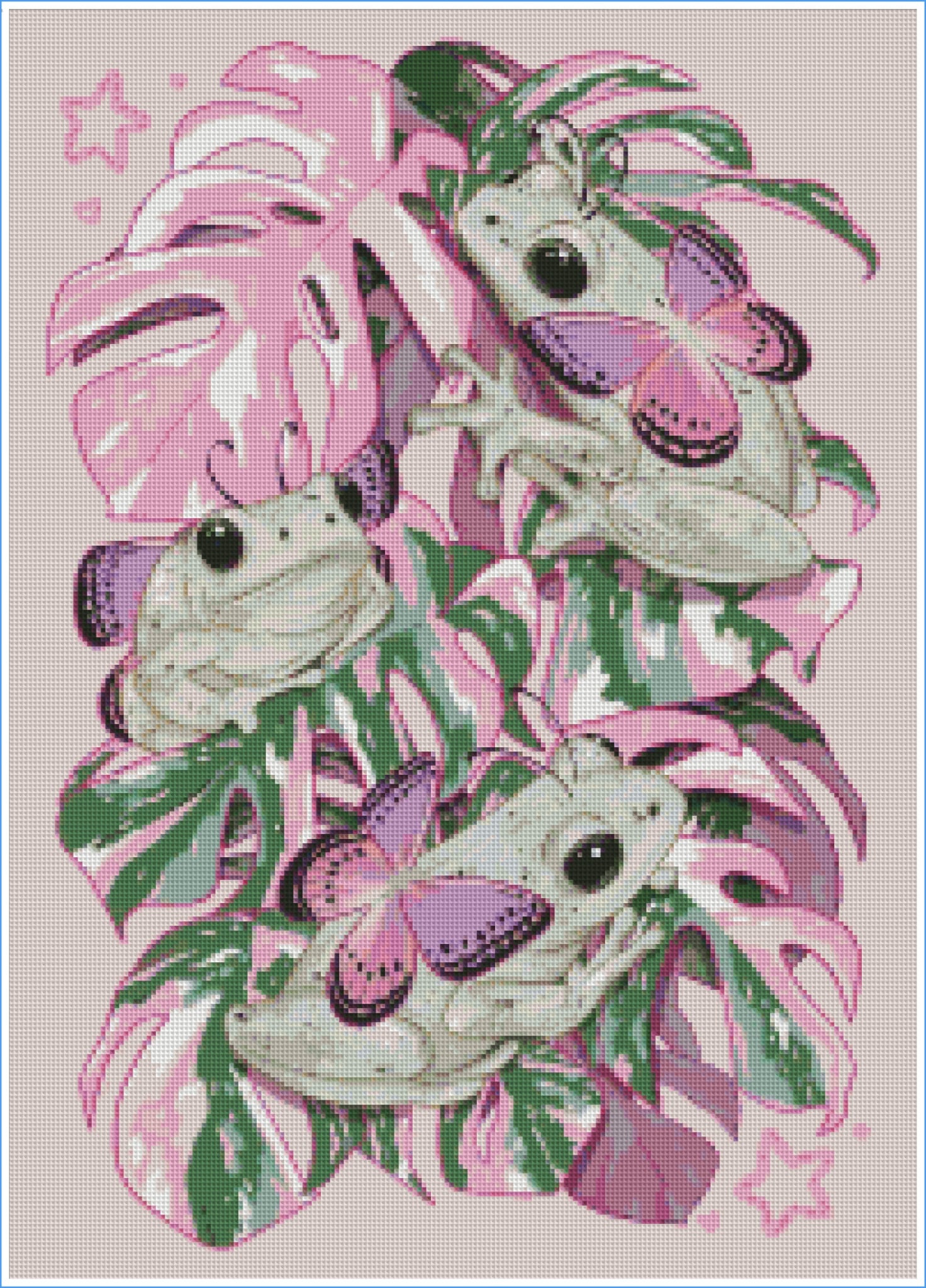 Butterfly Reed Frog Garden by Angelxbeans- Diamond Art Kit (50x70cm, Square Drill)