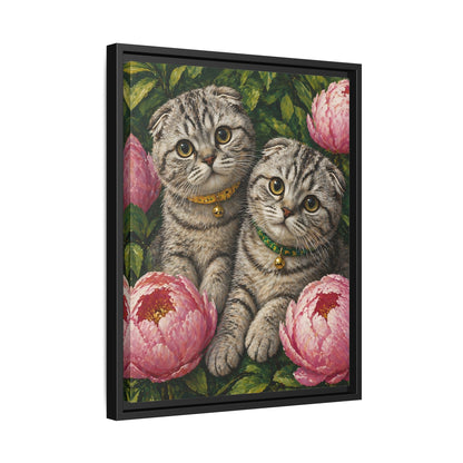 Framed Matte Canvas Print — Mona & Marge’s Secret Garden