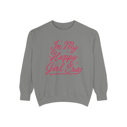 Happy Girl Era Sweatshirt — "In My Happy Girl Era" Cozy Crewneck
