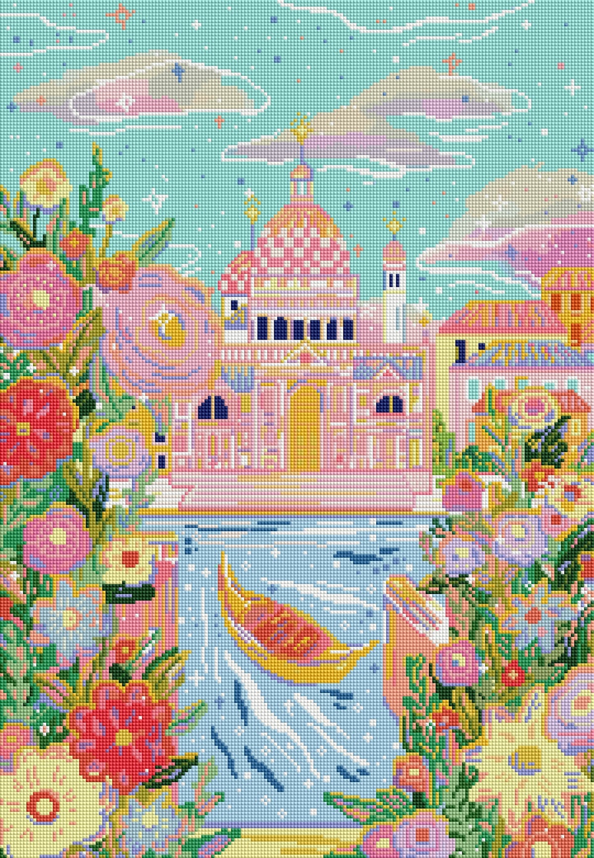 Venice by Ziyi Studio- Diamond Art Kit (45x65cm Square Drill) Hand Rendered