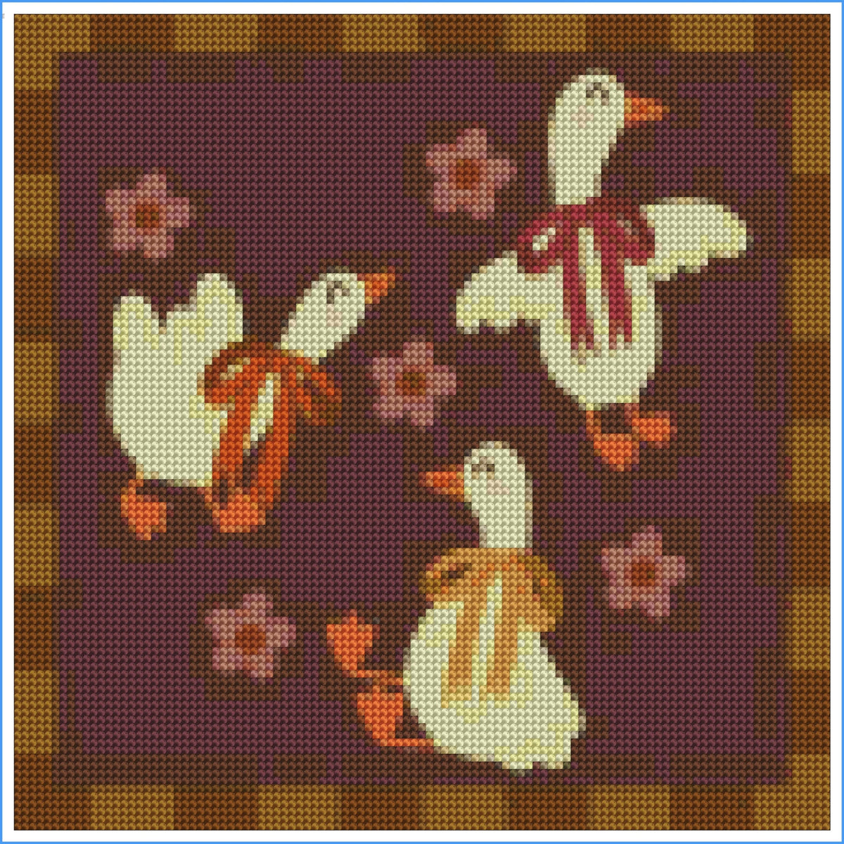 Autumn Geese by Meg Ryan Designs- Diamond Art Kit (30x30cm)
