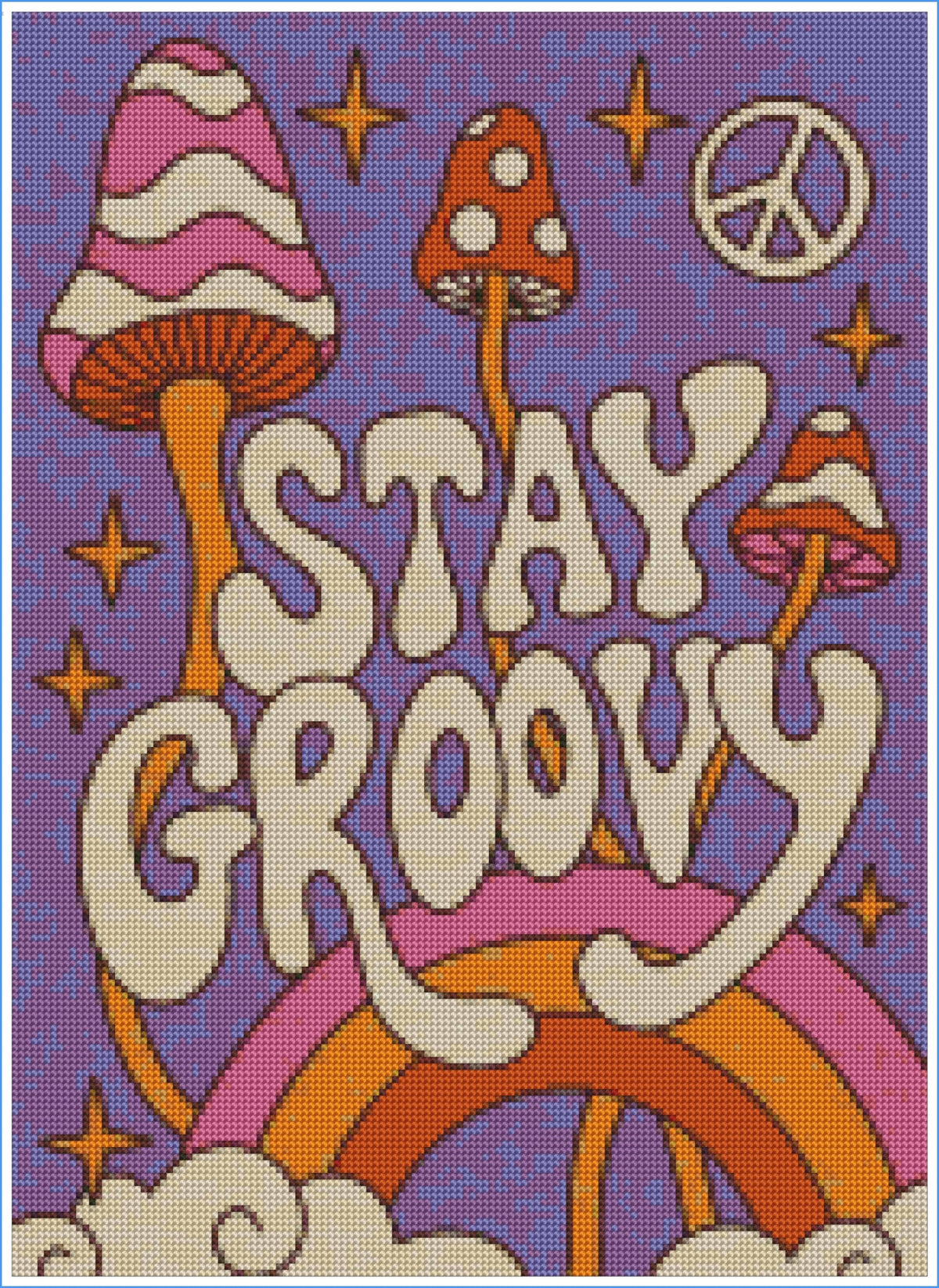 Stay Groovy by Andrea Lobell- Diamond Art Kit (40x55cm)