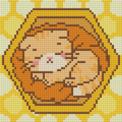 Honeybee Tabby by Blumensdiary – little whimsies Mini Diamond Art Set