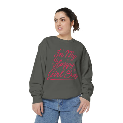 Happy Girl Era Sweatshirt — "In My Happy Girl Era" Cozy Crewneck