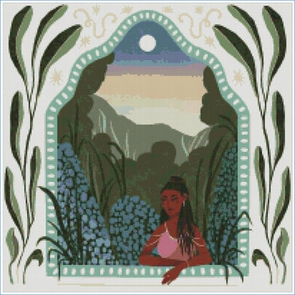 Bluebell Garden by Amirah Sheikh- Diamond Art Kit (50x50cm, Square Drill)