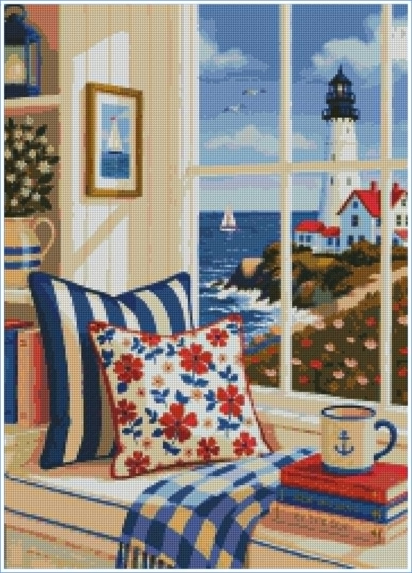 Coastal Labor Day by Lisa D Art Designs – Diamond Art Kit (50x70cm)