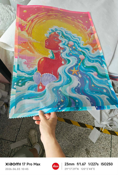 Tidewater Goddess- Diamond Art Kit (50x70cm, Square Drill)