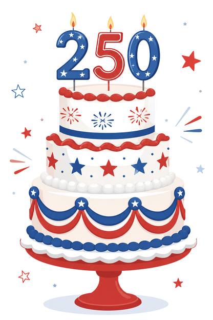 America’s Birthday Cake- Diamond Art Kit (40x60cm, Round Drill)