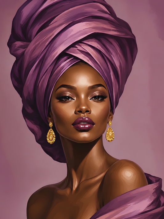 Amethyst Empress- Diamond Art Kit (45x60cm, Square Drill)