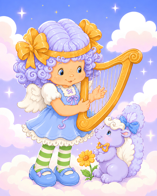 Angel Cake Cutie- Diamond Art Kit (40x50cm, Square Drill)