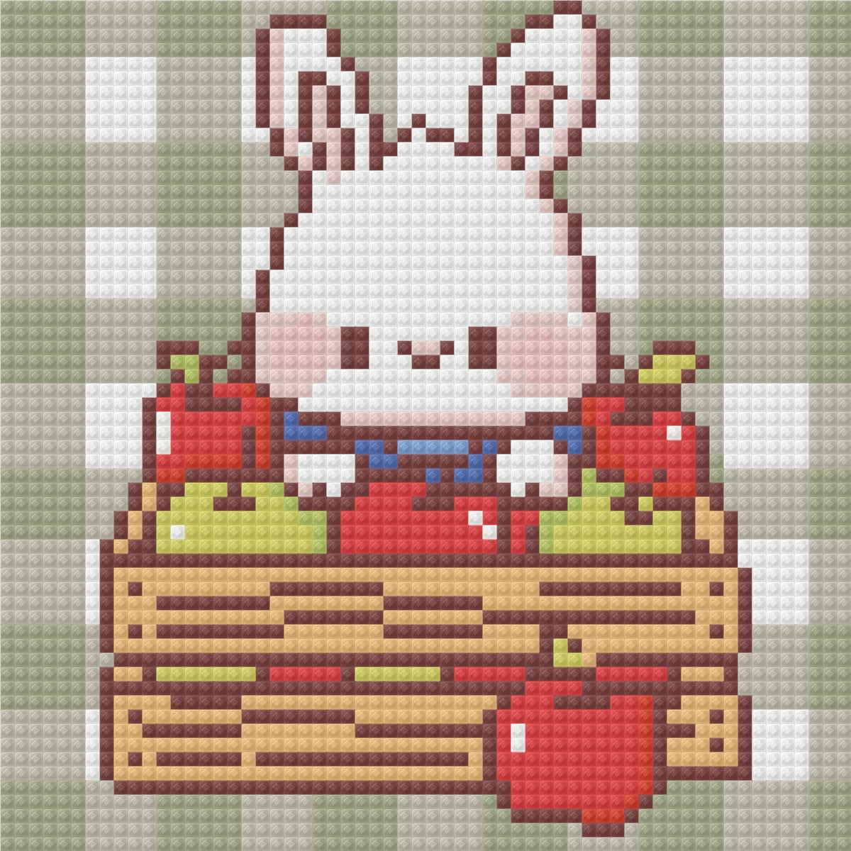 Bunny's Cozy Harvest by Blumensdiary – little whimsies Mini Diamond Art Set