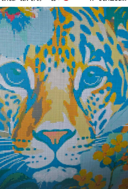 Jungle Jewel Leopard- Diamond Art Kit (40x60cm, Square Drill)
