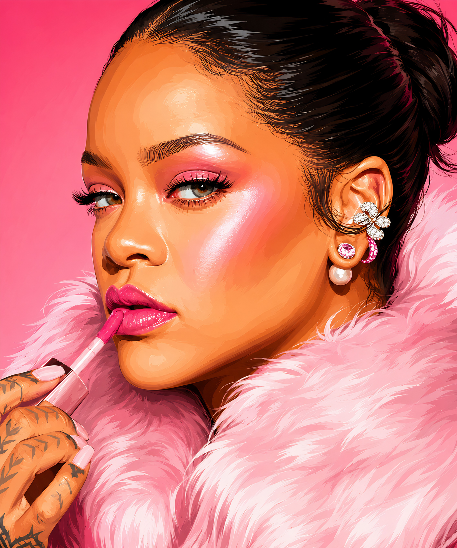 Bad Gal Gloss – Diamond Art Kit (50x60cm, Square Drill)
