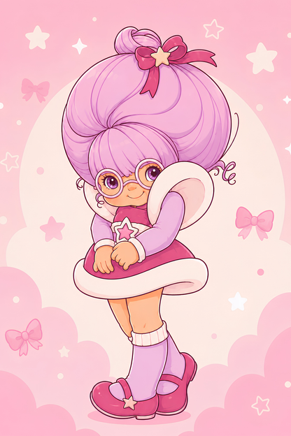 Bashful & Blushing- Diamond Art Kit (40x60cm, Square Drill)