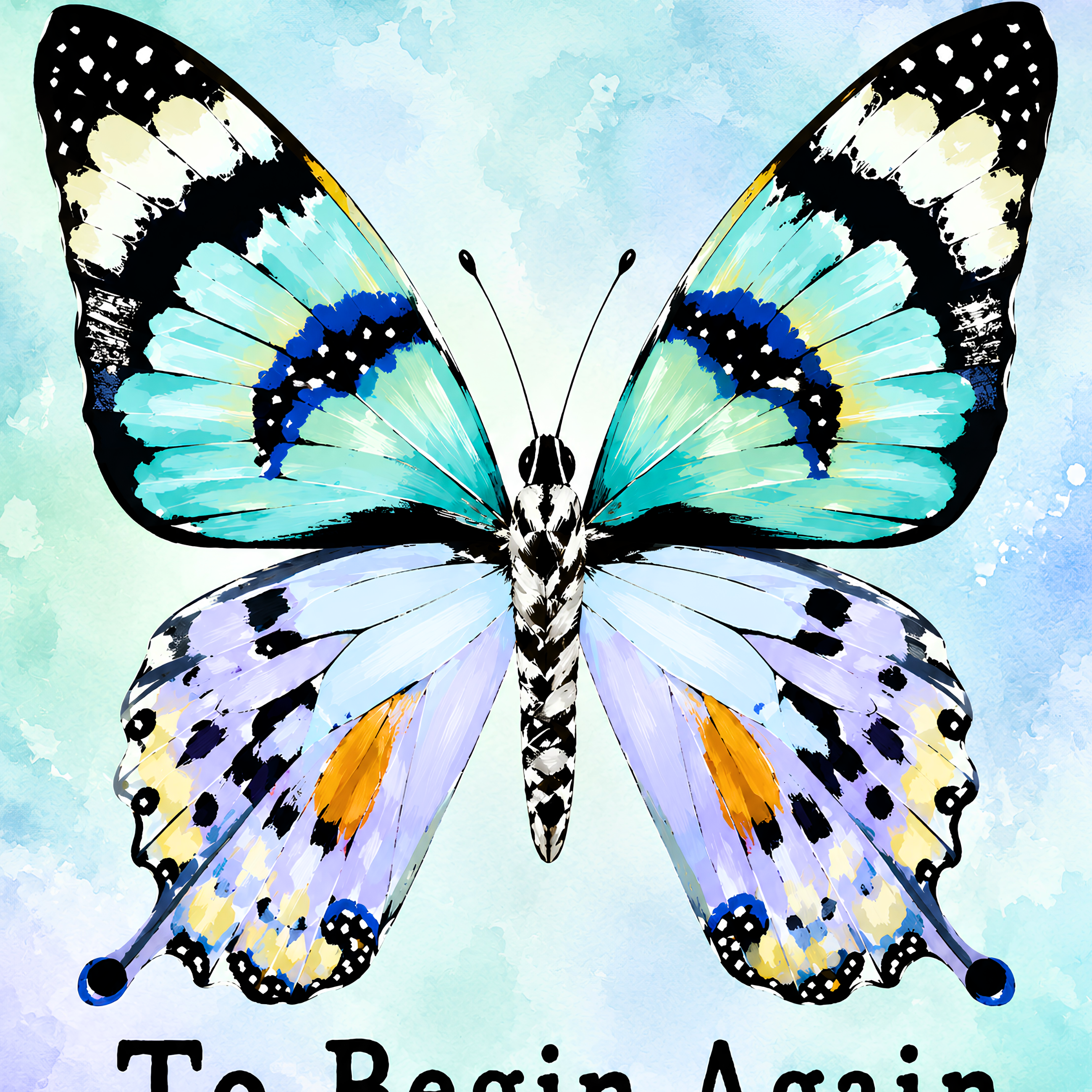 Begin Again Butterfly- Diamond Art Kit (40x50cm, Square Drill)