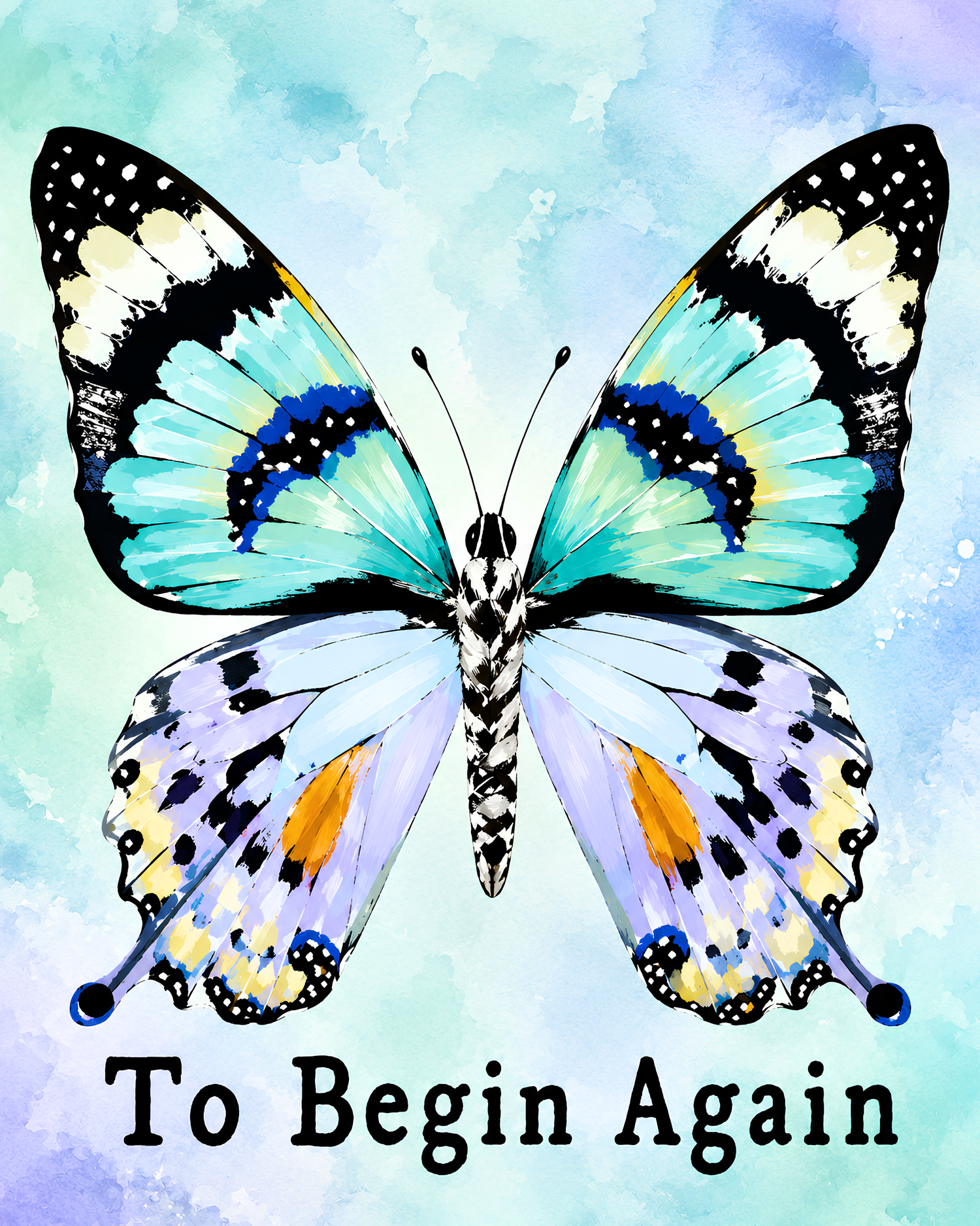 Begin Again Butterfly- Diamond Art Kit (40x50cm, Square Drill)
