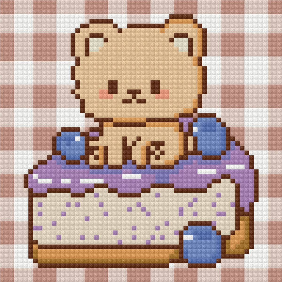 Blueberry Bear by Blumensdiary – little whimsies Mini Diamond Art Set