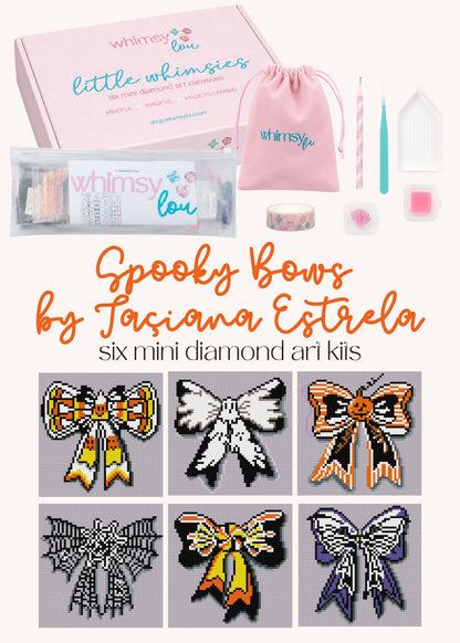 Spooky Bows by Taçiana Estrella – little whimsies Mini Diamond Art Set