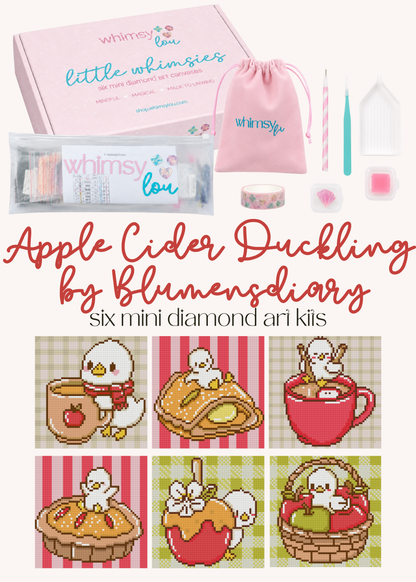 Apple Cider Duckling by Blumensdiary – little whimsies Mini Diamond Art Set