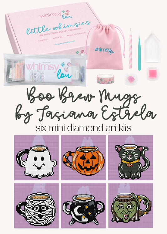 Boo Brew Mugs by Taçiana Estrella – little whimsies Mini Diamond Art Set
