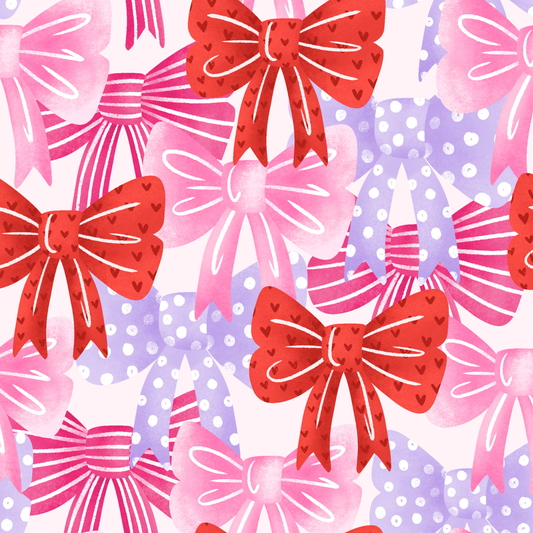 Bow Pattern by Textile Bakery – Diamond Art Kit (40x40cm, Square Drill)