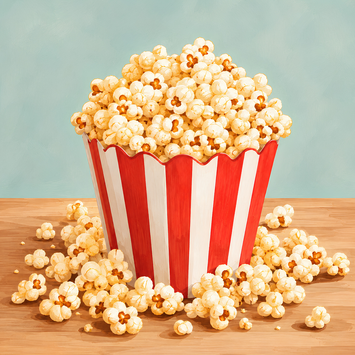 Buttered Popcorn- Diamond Art Kit (40x40cm, Round Drill)